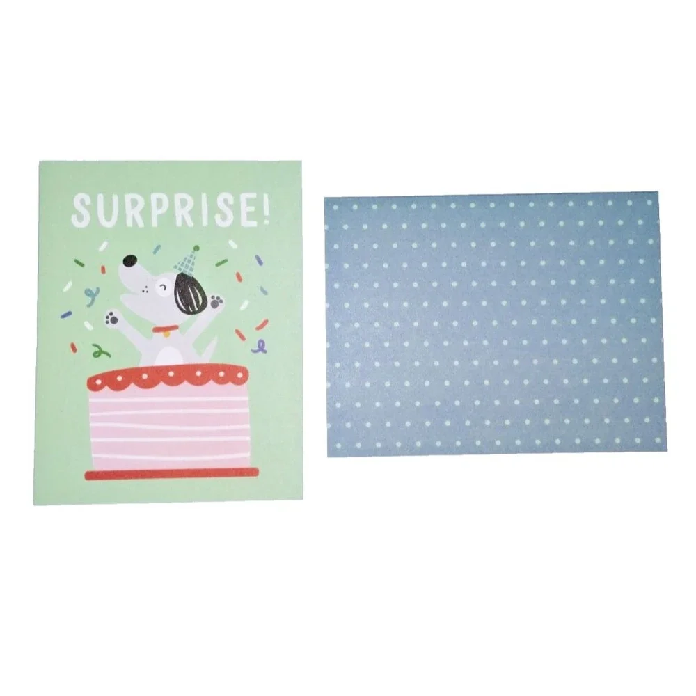 American Crafts Boxed Cards, A2 Cards & Envelopes, Pebbles Happy Cake Day - NEW!